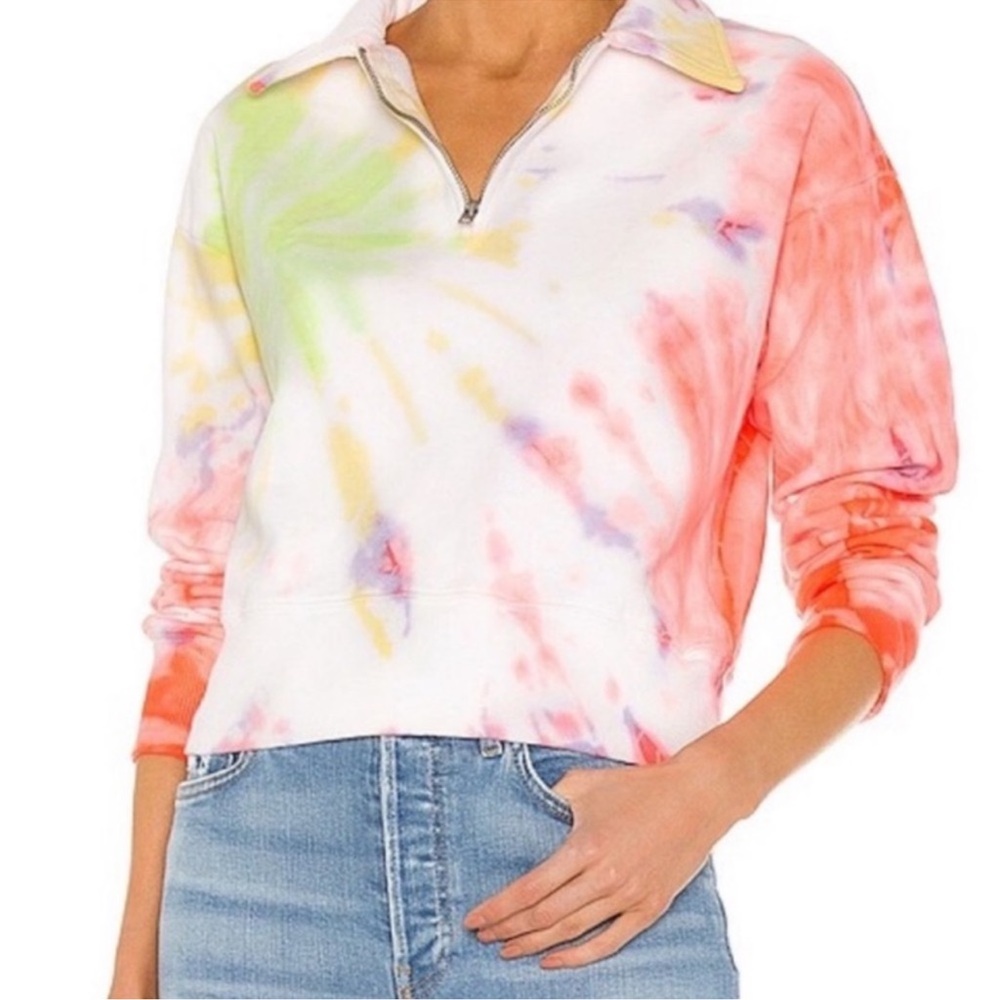 RE/DONE 70s Half-Zip Sweatshirt NWT